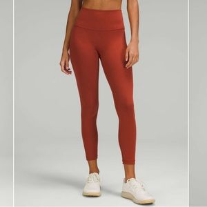 Lululemon Wunder Train High-Rise Tight 6 25” EUC Cayenne